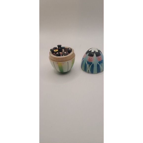 VINTAGE Polish Nutcracker Soldier Nesting Egg 9Wooden Soldiers, Holiday, Toy - Picture 7 of 10